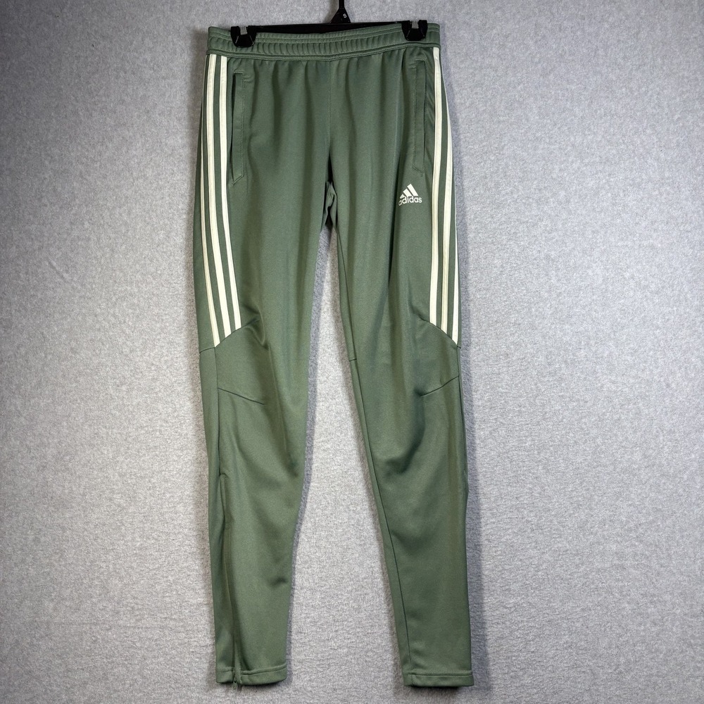 Adidas Tiro Womens S Green Track Pants Soccer Training Slim Tapered